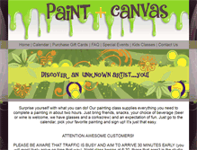 Tablet Screenshot of paintpluscanvas.com